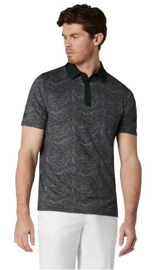 Callaway Hex Marble men's polo, caviar