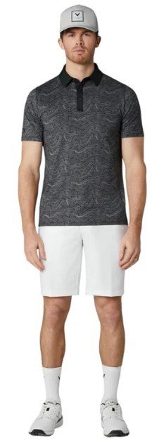 Callaway Hex Marble men's polo, caviar