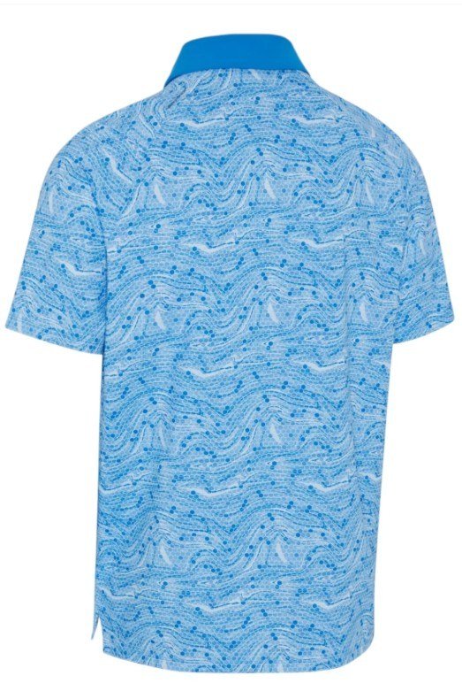 Callaway Hex Marble men's polo, brilliant blue