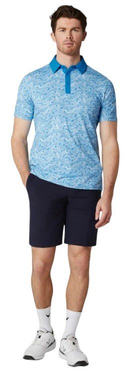 Callaway Hex Marble men's polo, brilliant blue
