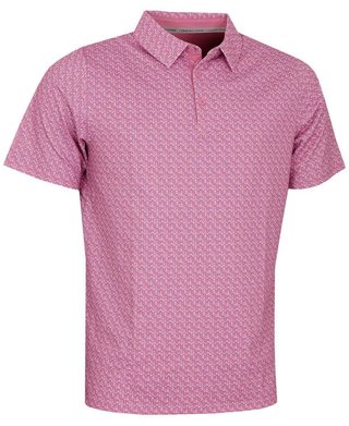Callaway Timeless Chev men's polo, rose boquet