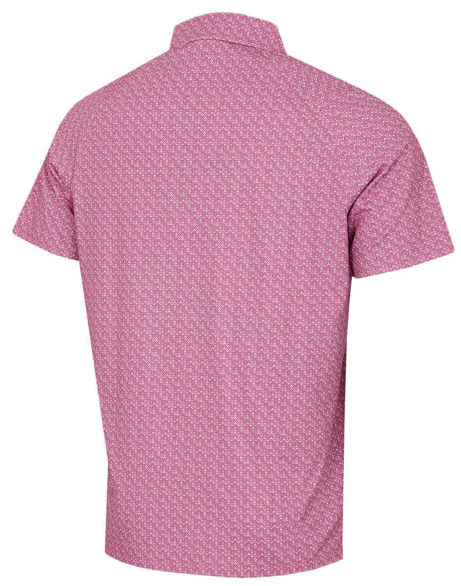 Callaway Timeless Chev men's polo, rose boquet