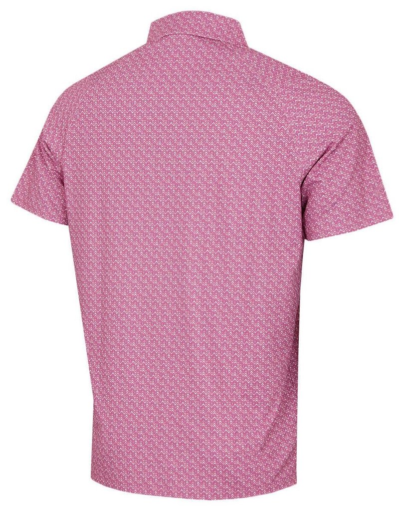 Callaway Timeless Chev men's polo, rose boquet