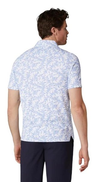 Callaway Chev Botanical men's polo, vista blue