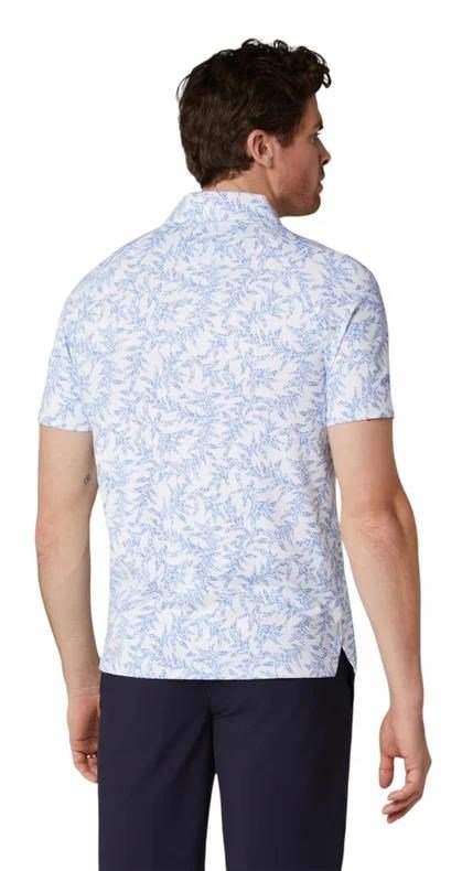 Callaway Chev Botanical men's polo, vista blue