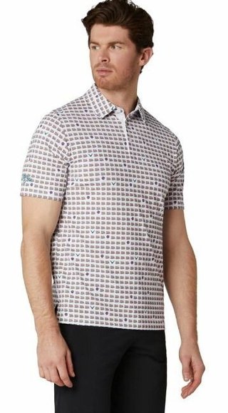 Callaway One Pimento men's polo, bright white