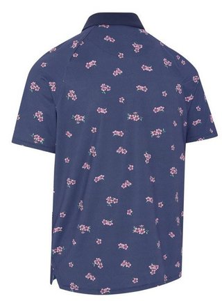 Callaway Azalea Gingham men's polo, peacoat