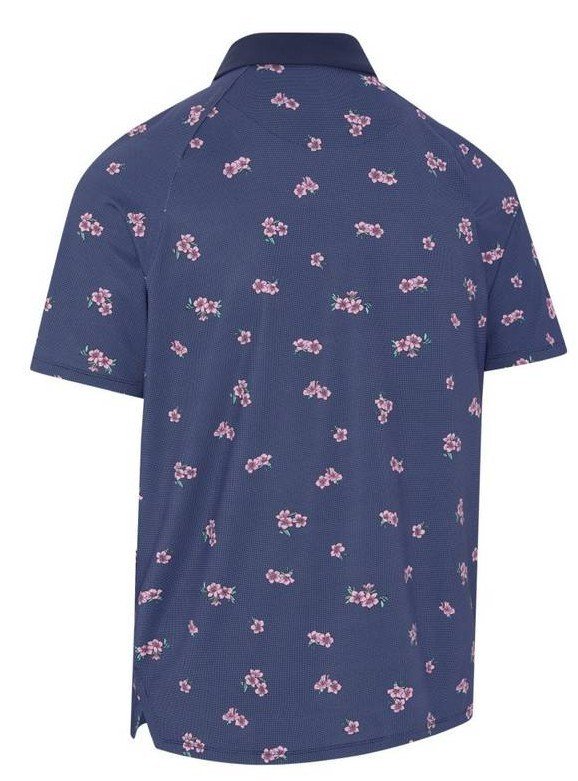 Callaway Azalea Gingham men's polo, peacoat