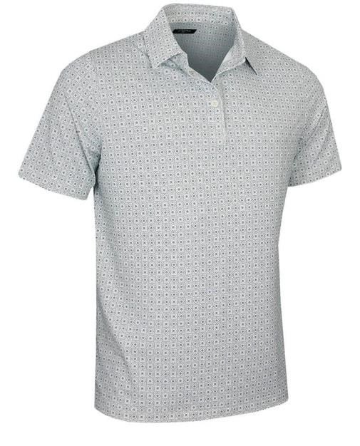 Callaway Foulard Printed men's polo, bright white
