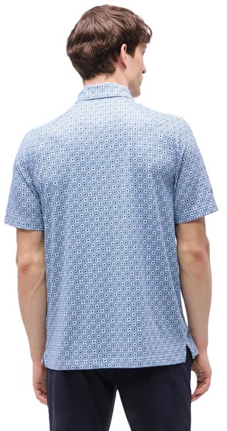 Callaway Foulard Printed men's polo, peacoat