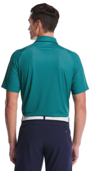 Callaway Trademark Printed men's polo, galapagos green