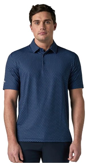Callaway Trademark Printed men's polo, peacoat