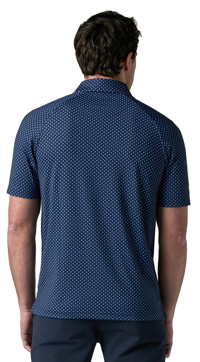 Callaway Trademark Printed men's polo, peacoat