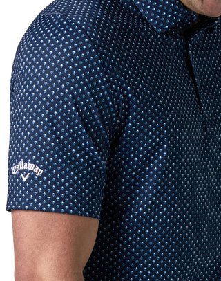 Callaway Trademark Printed men's polo, peacoat