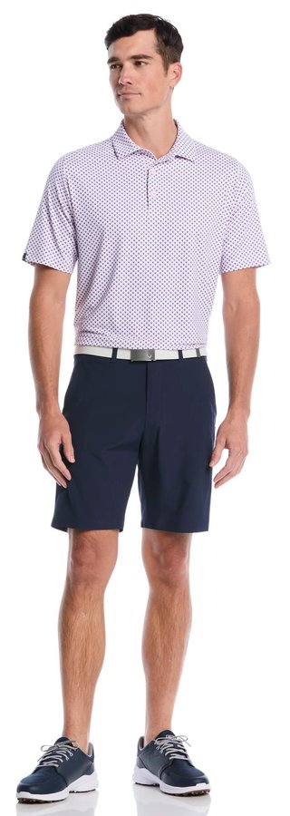 Callaway Trademark Printed men's polo, pink tulle