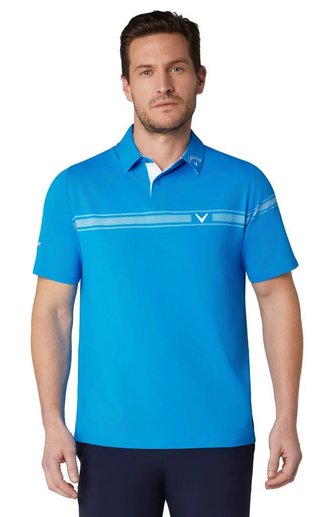 Callaway Odyssey Block men's polo, brilliant blue