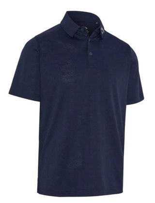 Callaway Odyssey Ventilated Jacquard men's polo, peacoat