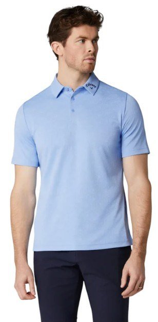 Callaway Odyssey Ventilated Jacquard men's polo, vista blue