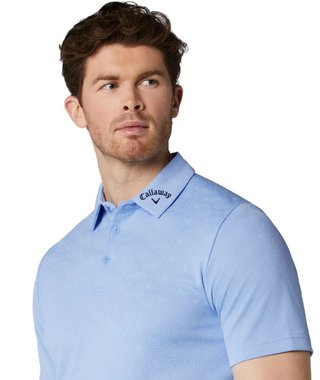 Callaway Odyssey Ventilated Jacquard men's polo, vista blue