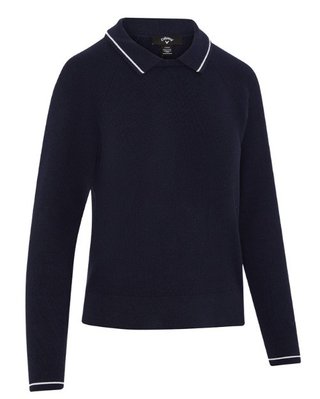 Callaway Collared women's sweater, peacoat
