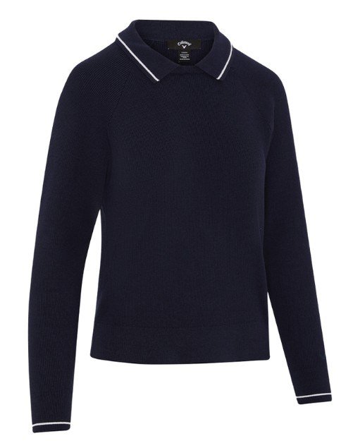 Callaway Collared women's sweater, peacoat