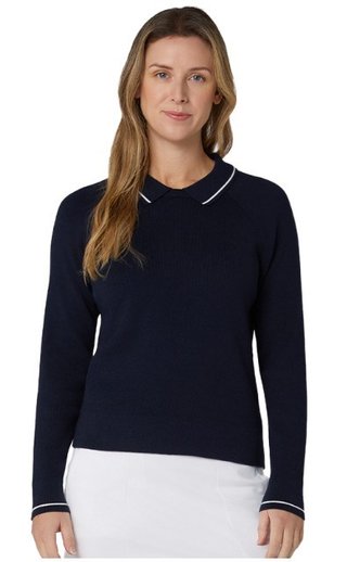 Callaway Collared women's sweater, peacoat