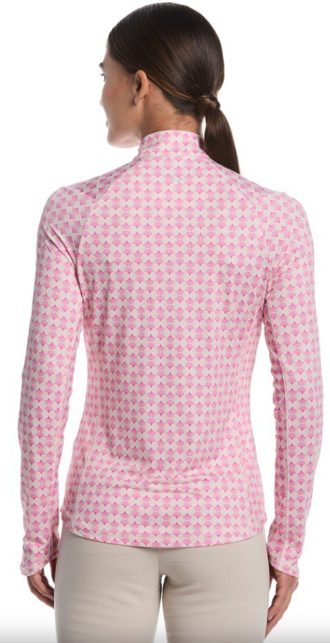 Callaway Deco Geo Printed women's sweatshirt, fuchsia purple