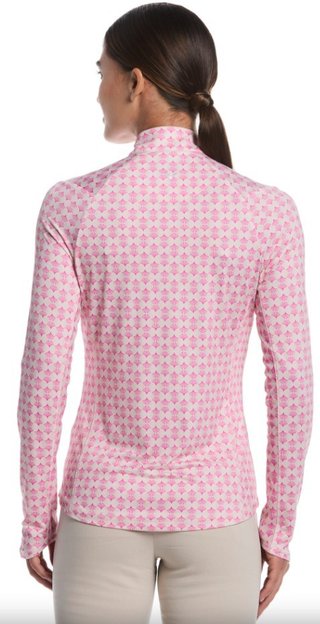 Callaway Deco Geo Printed women's sweatshirt, fuchsia purple
