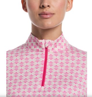 Callaway Deco Geo Printed women's sweatshirt, fuchsia purple