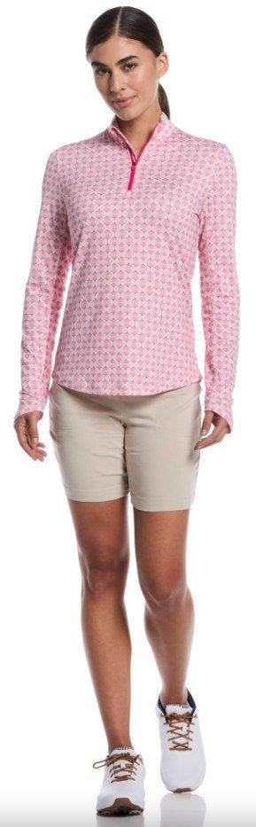 Callaway Deco Geo Printed women's sweatshirt, fuchsia purple