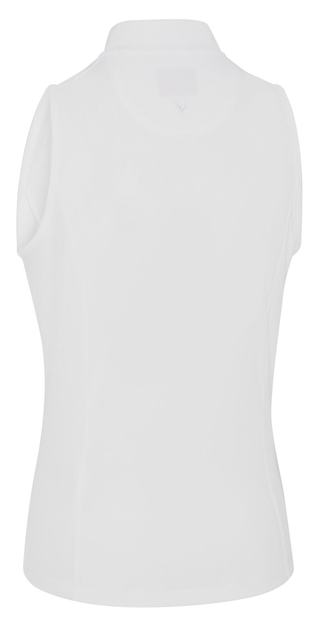 Callaway Rib Play Sleeveless women's polo, brilliant white