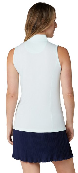 Callaway Rib Play Sleeveless women's polo, salt air