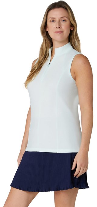 Callaway Rib Play Sleeveless women's polo, salt air