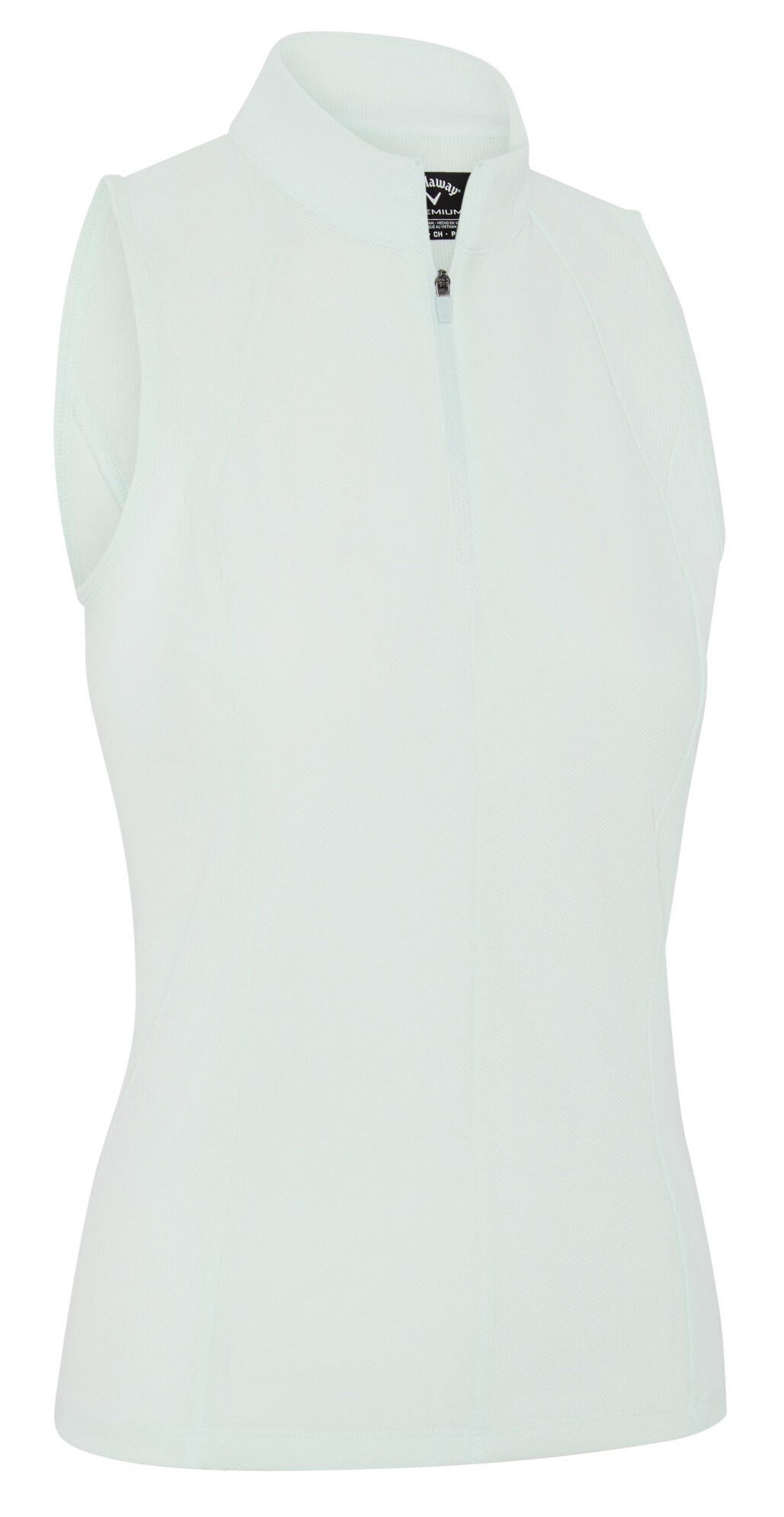 Callaway Rib Play Sleeveless women's polo, salt air