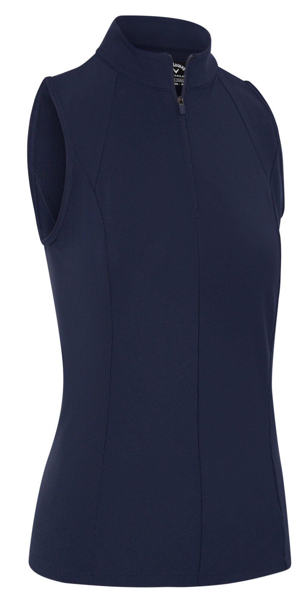 Callaway Rib Play Sleeveless women's polo, peacoat