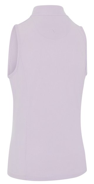 Callaway Rib Play Sleeveless women's polo, pastel lilac