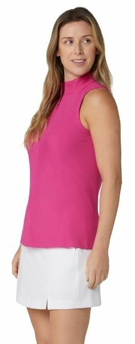 Callaway Rib Play Sleeveless women's polo, fuchsia purple