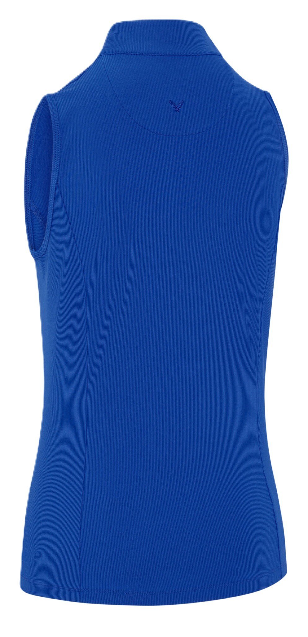 Callaway Rib Play Sleeveless women's polo, blue tattoo