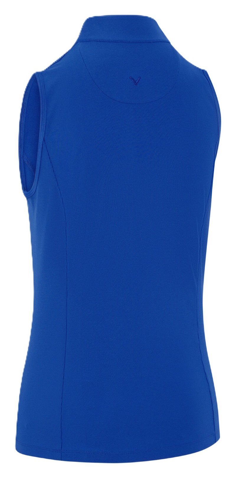 Callaway Rib Play Sleeveless women's polo, blue tattoo