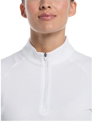 Callaway Rib Play women's polo, brilliant white