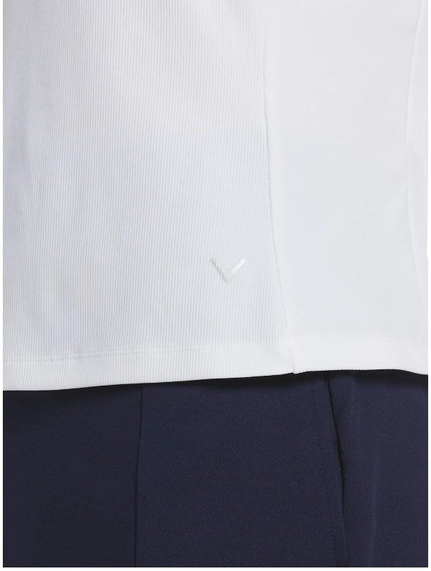 Callaway Rib Play women's polo, brilliant white