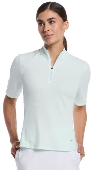 Callaway Rib Play women's polo, salt air