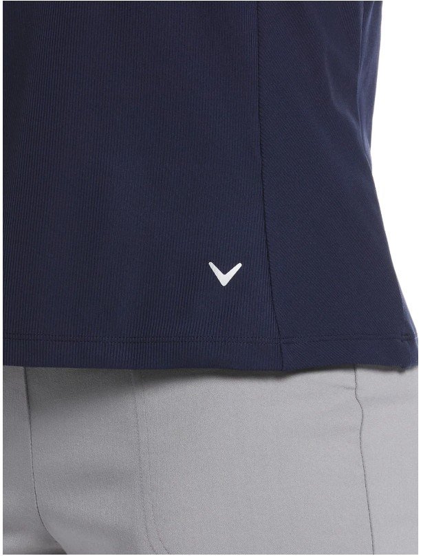 Callaway Rib Play women's polo, peacoat