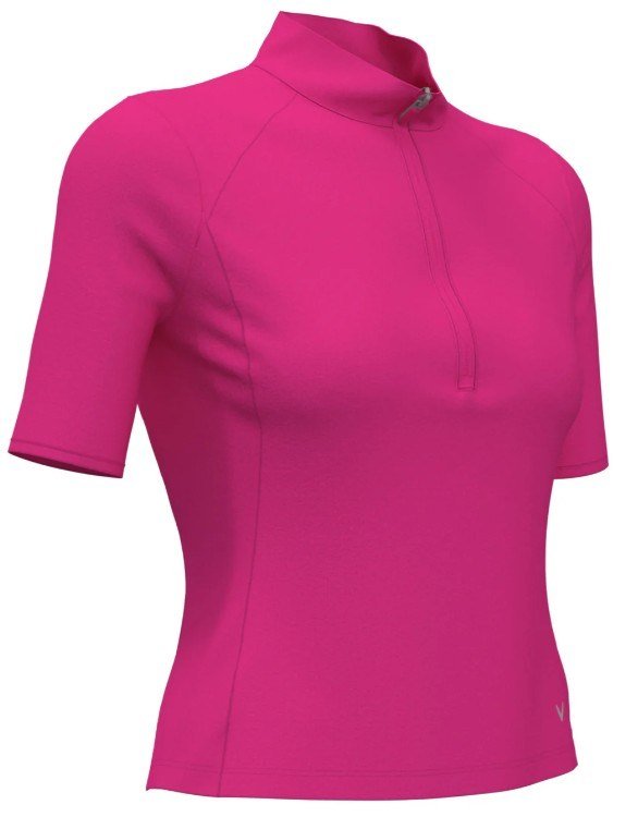 Callaway Rib Play women's polo, fuschia purple