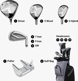 Callaway Reva 8PC Black women's golf set, graphite