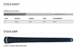 Cobra BAFFLER Black Blue ladies hybrid