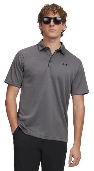 Under Armour Tech men's polo, graphite/black