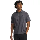 Under Armour Playoff 3.0 Printed men's polo, castlerock/black