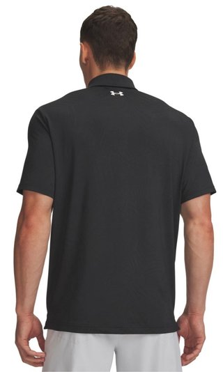 Under Armour Playoff Jacquard men's polo, black/anthracite