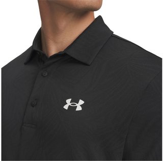Under Armour Playoff Jacquard men's polo, black/anthracite